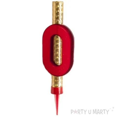 fontanna tortowa cyfra 0 urodziny zlota dekora 12 cm