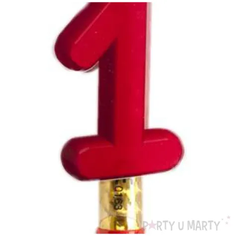 fontanna tortowa cyfra 1 urodziny zlota dekora 12 cm