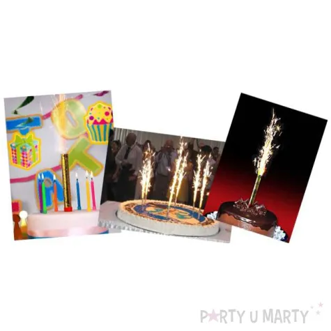 fontanna tortowa gold classic 25 cm partydeco 1 szt