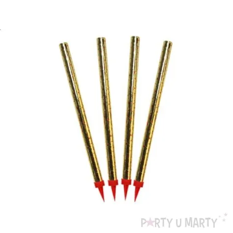 fontanna tortowa gold classic 25 cm partydeco 4 szt