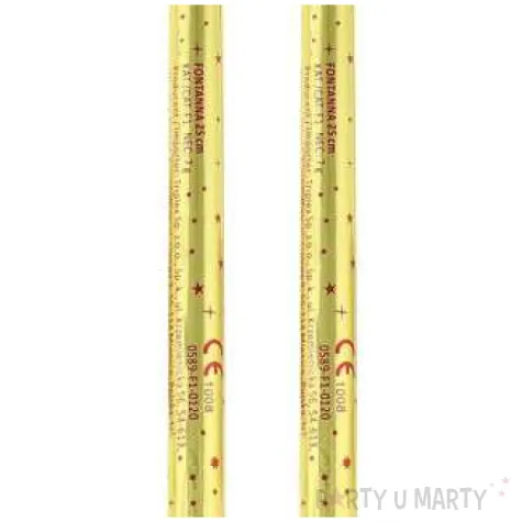 fontanna tortowa gold premium 25 cm 2 szt