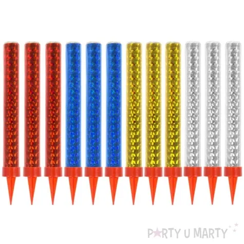 fontanna tortowa holograficzna premium mix godan 12 cm 12 szt