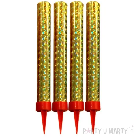 fontanna tortowa holograficzna triplex 12 cm 4 szt