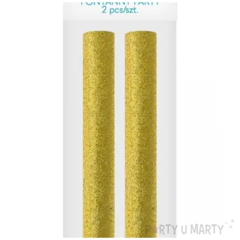 fontanna tortowa holograficzna zloty godan 12 cm 2 szt