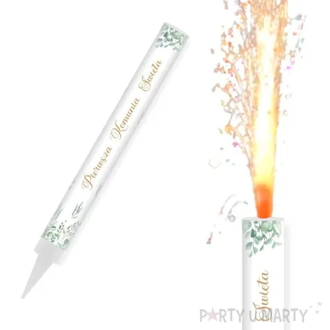 fontanna tortowa komunia swieta eukaliptus beauty 18 cm