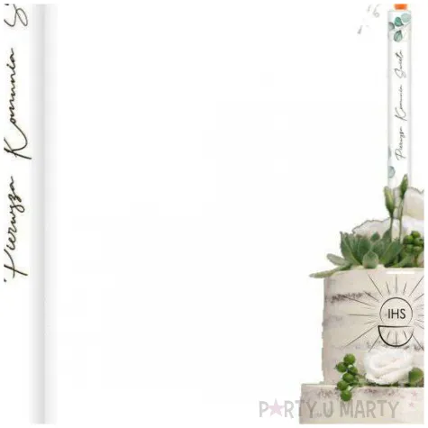 fontanna tortowa komunia swieta eukaliptus z hostia 18 cm