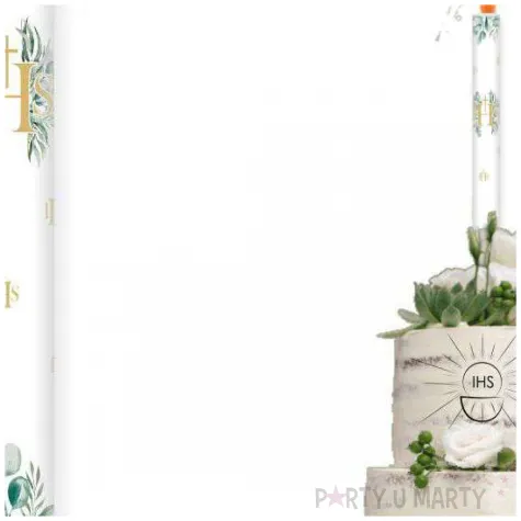 fontanna tortowa komunia swieta zloty ihs 18 cm