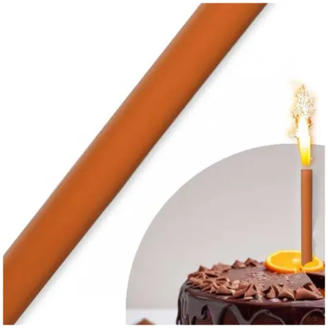 fontanna tortowa monokolor pomaranczowy 18 cm