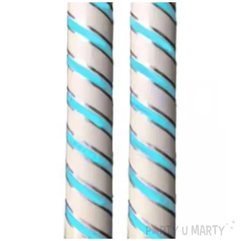 fontanna tortowa twist bialo blekitna 12 cm 2 szt