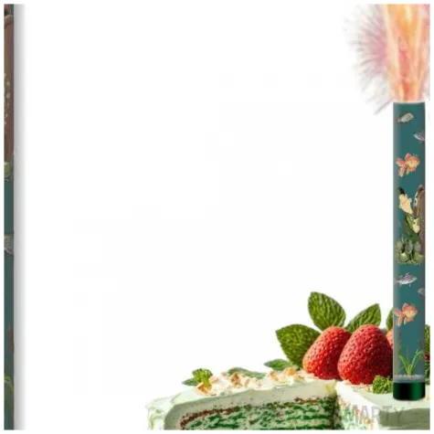 fontanna tortowa wedkarz i zlota rybka zielony 18 cm