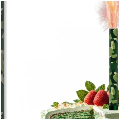 fontanna tortowa zolnierz moro zielony 18 cm