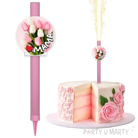 fontanna wycinana mama i tulipany 18 cm