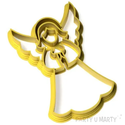 foremka aniolek zachariel 87x61 mm zlota metaliczna