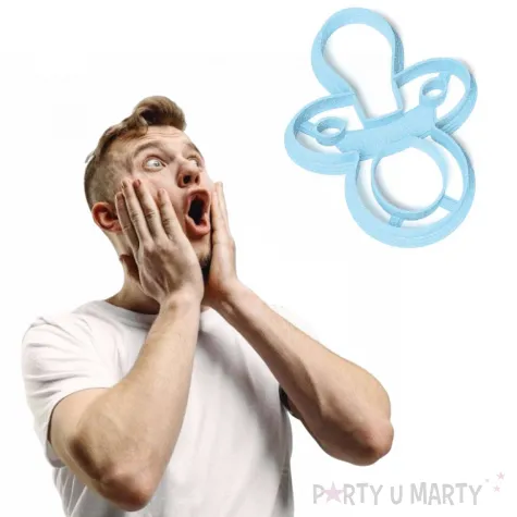 foremka baby shower boy smoczek 69x88 mm blekitna