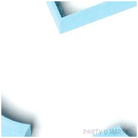 foremka baby shower boy wozek 87x85 mm blekitna brokatowa