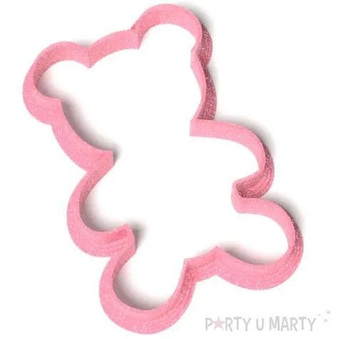 foremka baby shower girl mis obrys 60x87 mm rozowa brokatowa