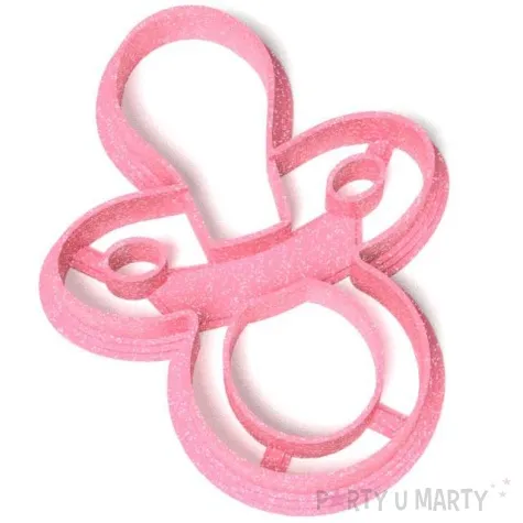 foremka baby shower girl smoczek 69x88 mm rozowa brokatowa