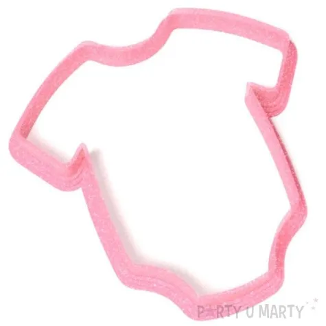 foremka baby shower girl spioszki 82x82 mm rozowa brokatowa