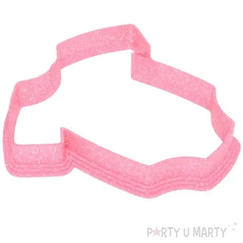 foremka baby shower girl spioszki 82x82 mm rozowa brokatowa