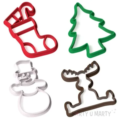 foremka boze narodzenie balwanek kocha snieg zestaw mix 4 szt