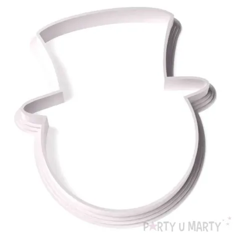 foremka boze narodzenie balwanek wielka glowa 69x77 mm biala