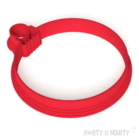 foremka boze narodzenie bombka klasyczna 89x77 mm czerwona