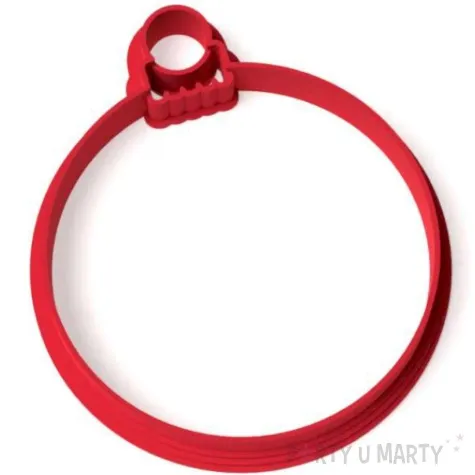 foremka boze narodzenie bombka klasyczna 89x77 mm czerwona