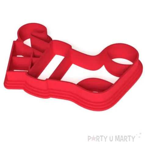 foremka boze narodzenie but mikolaja z prezentami 78x60 mm czerwona