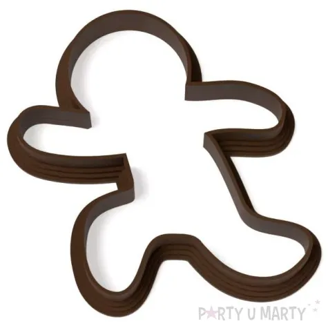 foremka boze narodzenie ciasteczkowy ludzik w biegu 75x88 mm brazowy