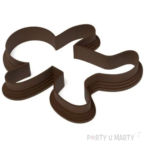 foremka boze narodzenie ciasteczkowy ludzik w biegu 75x88 mm brazowy