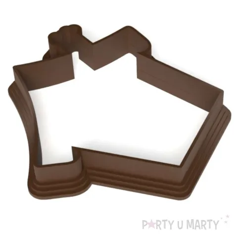 foremka boze narodzenie domek z piernika classic 77x73 mm brazowy