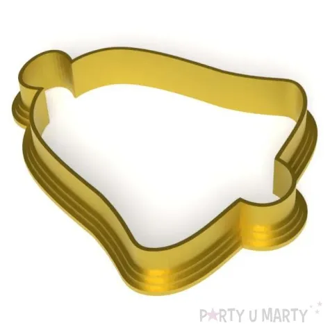 foremka boze narodzenie dzwonek klasyczny 68x83 mm zloty metaliczny