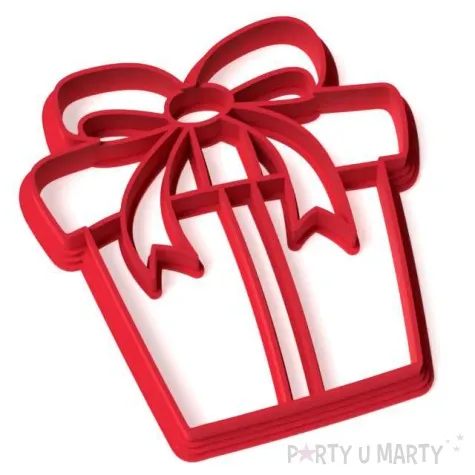 foremka boze narodzenie prezent gargamela 79x82 mm czerwony