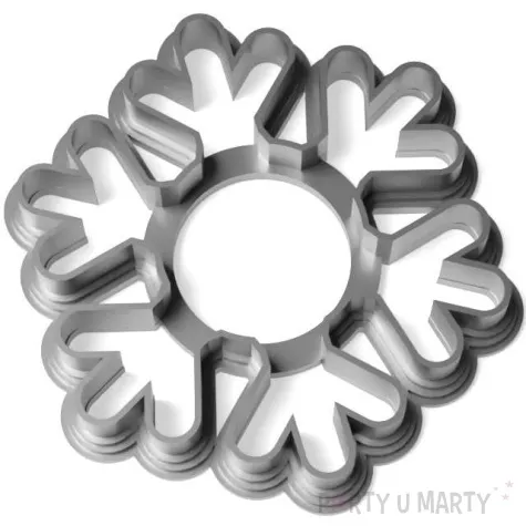 foremka boze narodzenie sniezynka lusia 73x83 mm srebrna metaliczna