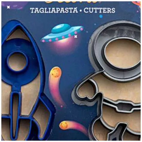 foremka do ciasteczek astronauta w rakiecie decora 2 szt