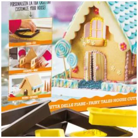 foremka do ciasteczek bajkowy domek 3d decora 8 szt