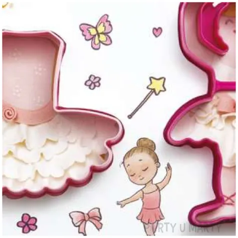 foremka do ciasteczek balerina i tutu decora 2 szt