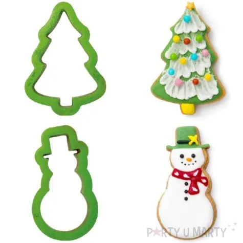 foremka do ciasteczek balwan i choinka decora 2 szt