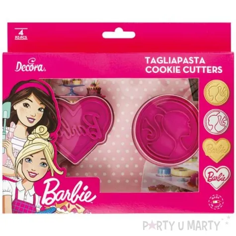 foremka do ciasteczek barbie decora 4 szt