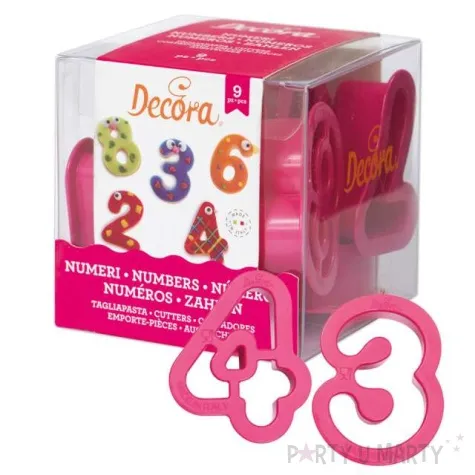 foremka do ciasteczek cyferki liczby decora 9 szt