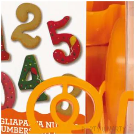 foremka do ciasteczek cyferki liczby decora 9 szt