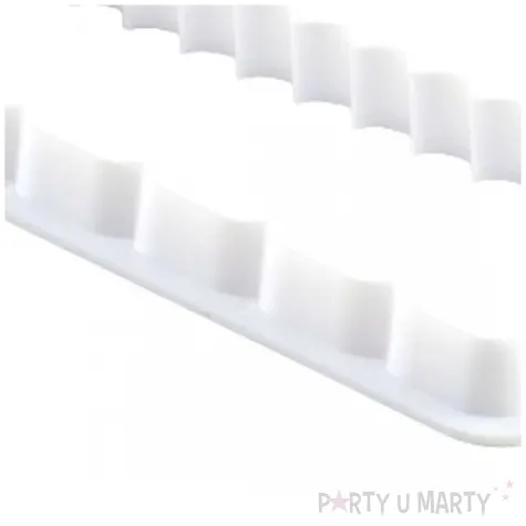 foremka do ciasteczek falbanka biala dekora 15x6 cm