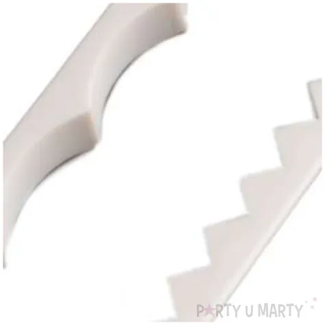 foremka do ciasteczek falbanka zabki biala dekora 5x14 cm