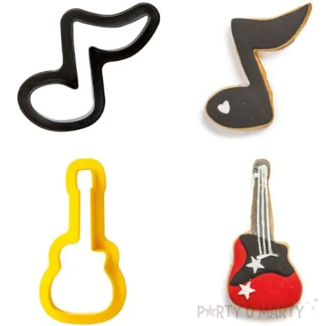 foremka do ciasteczek gitara i nutka decora 2 szt