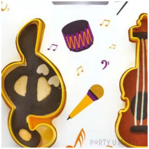 foremka do ciasteczek gitara klucz wiolinowy decora 2 szt