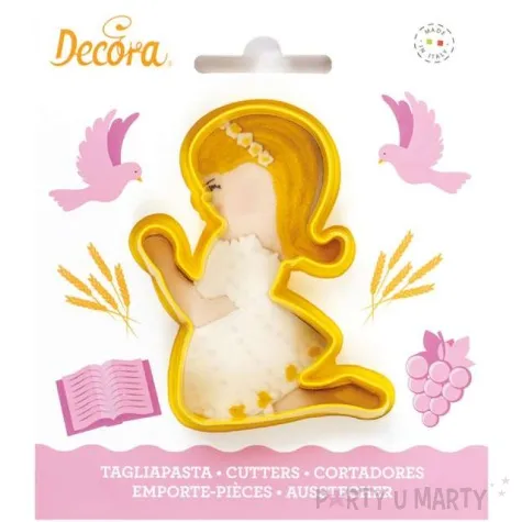 foremka do ciasteczek i komunia sw dziewczynka decora