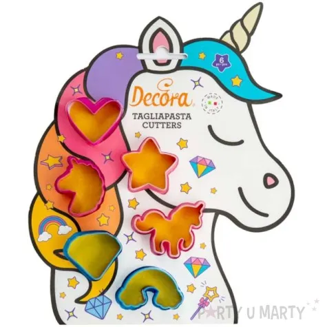 foremka do ciasteczek jednorozec mix decora 6 szt
