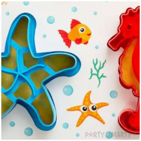 foremka do ciasteczek konik morski i rozgwiazda decora 2 szt