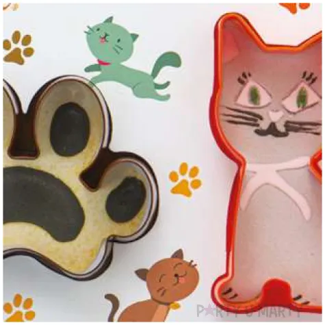 foremka do ciasteczek kot i slad lapki decora 2 szt