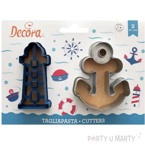 foremka do ciasteczek latarnia morska i kotwica decora 2 szt